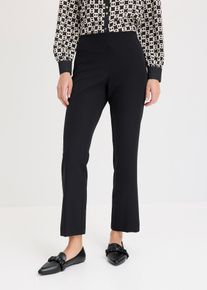 bonprix Stretch-Hose, schwarz, Gr.38, elegante Stretch-Hose mit ausgestelltem Bein