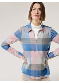 Walbusch Kuschelflanell Zip-Bluse