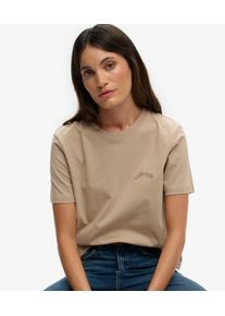 Superdry Damen Essential T-shirt mit Logostickerei Grey - Gr&ouml;&szlig;e: 38 21024220001502WE017