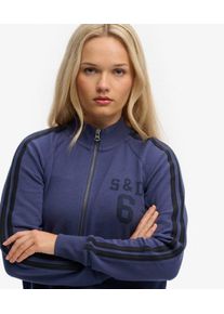 Superdry Damen Athletic Essentials Trainingsjacke mit Rei&szlig;verschluss Navy - Gr&ouml;&szlig;e: 44 2102623000792QB2025
