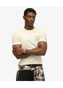 Superdry Herren Locker Geschnittenes Cutters and Makers T-shirt White - Gr&ouml;&szlig;e: M 1040405503222U4Y002