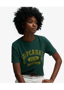 Superdry Damen Vintage Prep T-shirt Green - Gr&ouml;&szlig;e: 44 2102421502411XG8025