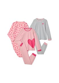Tchibo - 3 Kinder-Pyjamas - Baby - Gr. 86/92 - creme