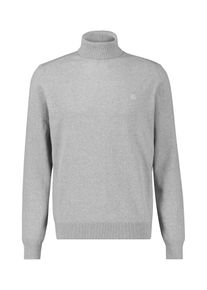 Rollkragenpullover Lerros "Rollkragenpullover in Gro&szlig;en Gr&ouml;&szlig;en", Herren, Gr. 4XL, platinum grau melange, 100% Baumwolle, ohne Ausschnitt, Pullover Rollkragenpullover