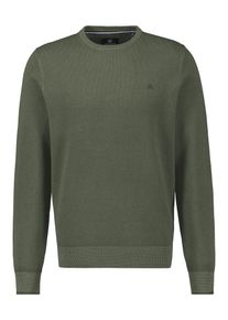Strickpullover Lerros "Leichter Herren Strickpullover", Herren, Gr. 3XL, nordic olive, 100% Baumwolle, Rundhals, Pullover Strickpullover
