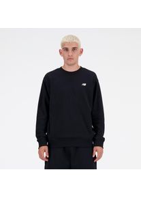 Sweatshirt New Balance "SPORT ESSENTIALS FRENCH TERRY CREW", Herren, Gr. XL, schwarz (schwarz (001)), Obermaterial: 60% Baumwolle, 40% Polyester, Sweatshirts Sweatshirt, mit Rundhalsausschnitt, entspannte Passform