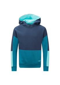 Kapuzensweatshirt Trollkids "KIDS RONDANE SWEATER", M&auml;dchen, Gr. 98, blau (blau, multi), Sweatware, Obermaterial: 100% Baumwolle, Rippb&uuml;ndchen, Sweatshirts Kapuzensweatshirt