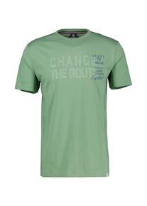 T-Shirt Lerros "T-Shirt mit Brustprint", Damen, Gr. 5XL, gr&uuml;n (sage gr&uuml;n), 100% Baumwolle, Rundhals, Shirts T-Shirt