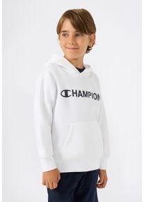Kapuzensweatshirt Champion "SPORTWEAR HOODIE Standard Fit", Jungen, Gr. XL (164/170), wht, Obermaterial: 54% Baumwolle, 46% Polyester, Sweatshirts Kapuzensweatshirt