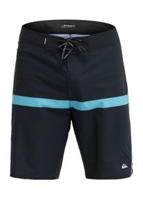 Boardshorts Quiksilver "Highline Printed 20", Herren, Gr. 30S, schwarz aerostripe, Obermaterial: 51% Microfaser, 37% Microfaser, 12% Elasthan;, Hosen Boardshorts