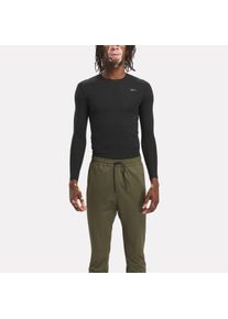 Langarmshirt Reebok "COMP LS/BLACK", Herren, Gr. M, schwarz, Obermaterial: 100% Polyester, Shirts Langarmshirt