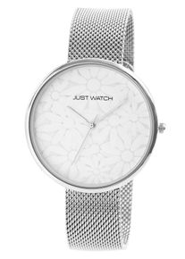 Quarzuhr Lady, silberfarben, Armbanduhren, Damen, Quarzuhr