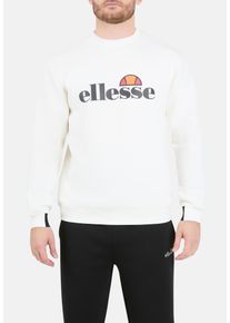Sweatshirt Ellesse "CORVARO SWEATSHIRT", Herren, Gr. S, sanftes wei&szlig;, Obermaterial: 79% Polyester, 16% Viskose, 5% Elasthan, Sweatshirts Sweatshirt