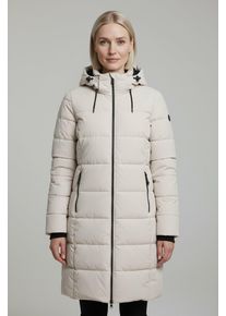 Wintermantel Killtec "KOW 56 WMN QLTD CT", Damen, Gr. 50, wei&szlig;er sand, Obermaterial: 100% Polyester. Futter: 100% Polyester. Wattierung: 100% Polyester, M&auml;ntel Wintermantel, sportlicher Stil, mit weicher F&uuml;tterung, mit regulierbarer Kapuze