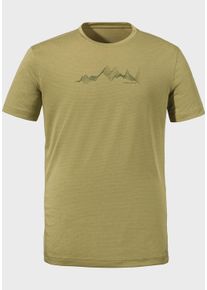 Sch&ouml;ffel Funktionsshirt SCH&Ouml;FFEL "CIRC T Shirt Sulten M", Herren, Gr. 52, gr&uuml;n (4605, gr&uuml;n), Oberstoff: 100% Polyester, Rundhals, Shirts Funktionsshirt