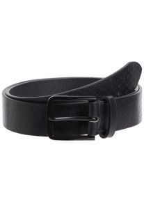 Lederg&uuml;rtel Calvin Klein Jeans "CLASSIC FLAT LTHR BELT 35MM AOP", Herren, Gr. 11,5, schwarz (schwarz, allover print), B&uuml;ffelleder, gemustert, G&uuml;rtel Lederg&uuml;rtel, mit Logomonogramm