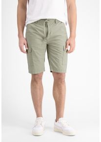 Bermudas Lerros "Cargo Bermuda, unifarben", Herren, Gr. 31, gr&uuml;n (faded reed), 100% Baumwolle, Hosen Bermudas