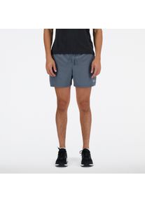 Laufshorts New Balance "SPORT ESSENTIAL SHORT 5", Herren, Gr. XL, N-Gr, grau (graphite (022)), Obermaterial: 100% Polyester, Hosen Laufshorts, aus Stretchmaterial, feuchtigkeitsabweisend, leicht