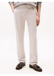 Chinohose Tommy Hilfiger "DENTON ESSENTIAL", Herren, Gr. 40, L&auml;nge 32, grau (october grau), Twill, Obermaterial: 97% Baumwolle, 3% Elasthan, straight fit normal, Hosen Chinohose, Gerades Bein, Schlichte Optik