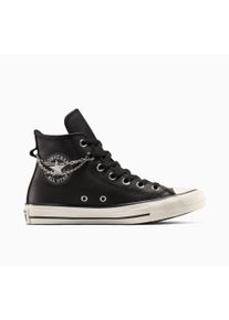 Sneaker Converse "CHUCK TAYLOR ALL STAR", Damen, Gr. 41, schwarz, silber, egret, Leder, Schuhe Sneaker
