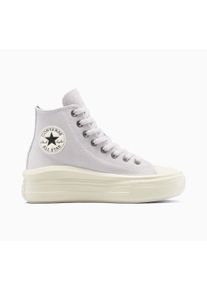 Sneaker Converse "CHUCK TAYLOR ALL STAR MOVE", Damen, Gr. 42,5, bone cold, egret, schwarz, Leder, Schuhe Sneaker