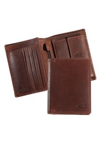 Geldb&ouml;rse Camel Active "Salamanca", Damen, braun, Leder, clean, gepflegt, unifarben mit Farbeinsatz, Kleinlederwaren Geldb&ouml;rse, Geldbeutel, Portemonnaie mit kontrastreichem Handstich-Detail