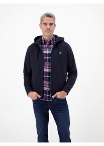 Sweatjacke Lerros "Hoodie Sweat-Jacke", Herren, Gr. XL, classic navy, 50% Baumwolle, 50% Polyester, Sweatjacken Sweatjacke, Kapuzensweatjacke mit Tunnelzug und seitlichen Rei&szlig;verschlusstaschen