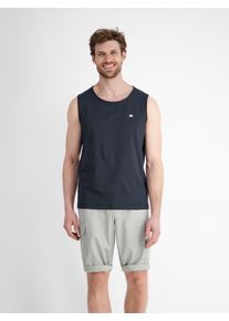 Muskelshirt Lerros "Sommerliches Tanktop f&uuml;r Herren", Damen, Gr. L, blau (classic navy), 100% Baumwolle, Rundhals, Shirts Muskelshirt
