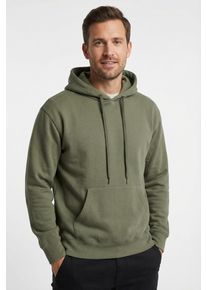 Kapuzensweatshirt Fruit of the Loom, Herren, Gr. M (44/46), gr&uuml;n (olivgr&uuml;n), angeraute Sweatware, Obermaterial: 80% Baumwolle, 20% Polyester, unifarben, normal h&uuml;ftbedeckend, Rundhals, Rippb&uuml;ndchen, Sweatshirts Kapuzensweatshirt, mit K&auml;ngurutasche, Topseller