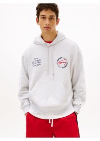 Kapuzensweatshirt Tommy Jeans "TJM RELAXED PLAY", Herren, Gr. S, ice grau heather, Sweatware, Obermaterial: 100% Baumwolle, unifarben, relaxed fit normal, Rundhals, eingesetzt Rippb&uuml;ndchen, Sweatshirts Kapuzensweatshirt