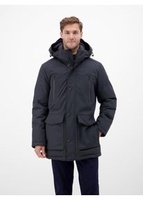 Parka Lerros "Herren-Parka in Twillstruktur", Herren, Gr. M, blau night, 100% Polyester, Jacken Parka