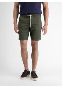 Bermudas Lerros "Leichte Twill-Bermuda f&uuml;r Herren", Herren, Gr. 32, gr&uuml;n (deep olive), 97% Baumwolle, 3% Elasthan, Hosen Bermudas