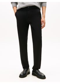 Chinohose Tommy Hilfiger "DENTON ESSENTIAL", Herren, Gr. 34, L&auml;nge 32, schwarz, Twill, Obermaterial: 97% Baumwolle, 3% Elasthan, straight fit normal, Hosen Chinohose, Gerades Bein, Schlichte Optik