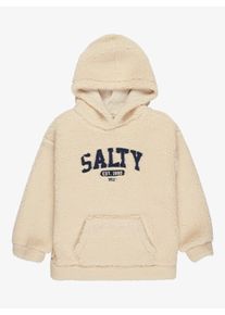 Fleecepullover Roxy "BACK TO", M&auml;dchen, Gr. 12 (146/152), parchment, Obermaterial: 100% Polyester, Sweatshirts Fleecepullover