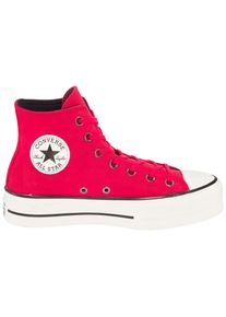 Sneaker Converse "CHUCK TAYLOR ALL STAR LIFT", Damen, Gr. 39, rot, egret, schwarz, Leder, Schuhe Sneaker