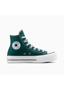 Sneaker Converse "CHUCK TAYLOR ALL STAR LIFT", Damen, Gr. 36, schwarzly jaded, wei&szlig;, schwarz, Textil, Schuhe Sneaker