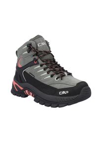 Wanderschuh CMP "RIGEL 2.0 MID WMN WP TREKKING SHOES", Damen, Gr. 36, avocado, coral, Leder, Schuhe Wanderschuh, wasserdicht