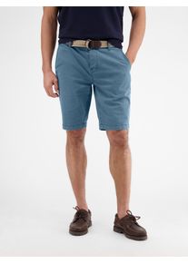 Bermudas Lerros "Chino-Bermuda mit G&uuml;rtel", Herren, Gr. 30, blau (crispy blau), 98% Baumwolle, 2% Elasthan, Hosen Bermudas
