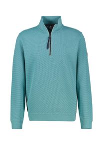 Sweatshirt Lerros "Herren Sweat-Troyer", Herren, Gr. S, blau (coastal blau), 90% Baumwolle, 10% Polyester, Sweatshirts Sweatshirt