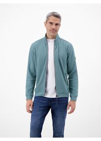 Sweatjacke Lerros "Sweatjacke aus Baumwollmischgewebe", Herren, Gr. XL, arctic blau, 90% Baumwolle, 10% Polyester, Sweatjacken Sweatjacke