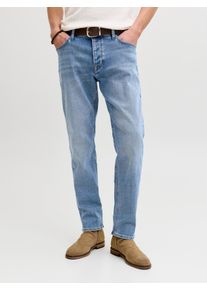 Jack & Jones Tapered-fit-Jeans JACK & JONES "JJIMIKE JJORIGINAL ST 171 NOOS", Damen, Gr. 29, L&auml;nge 32, blau denim, Denim/Jeans, Obermaterial: 69% Baumwolle, 29% Polyester, 2% Elasthan, Abriebeffekte, normal lang, Jeans Tapered-fit-Jeans, Baumwollmischung, comfort fit