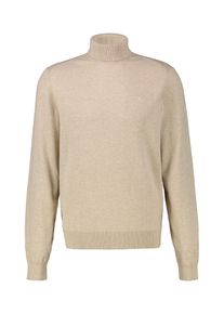 Rollkragenpullover Lerros "Rollkragenpullover in Gro&szlig;en Gr&ouml;&szlig;en", Herren, Gr. 3XL, beige (tender beige melange), 100% Baumwolle, ohne Ausschnitt, Pullover Rollkragenpullover