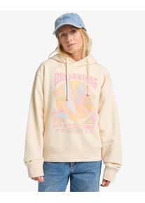 Kapuzensweatshirt Billabong "AGUILA HOOD", Damen, Gr. M (38), wei&szlig;cap, Obermaterial: 80% Baumwolle, 20% Polyester, Sweatshirts Kapuzensweatshirt