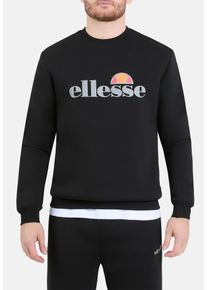 Sweatshirt Ellesse "CORVARO SWEATSHIRT", Herren, Gr. XL, schwarz, Obermaterial: 79% Polyester, 16% Viskose, 5% Elasthan, Sweatshirts Sweatshirt