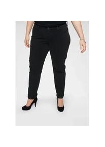 Levi's Skinny-fit-Jeans LEVI'S PLUS "311 PL SHAPING SKINNY *D", Damen, Gr. 14 (46), L&auml;nge 30, schwarz, Denim/Jeans, Obermaterial: 78% Baumwolle, 21% Polyester, 1% Elasthan, Abriebeffekte, unifarben, skinny fit kn&ouml;chellang, Jeans, figurformend mit Stretch