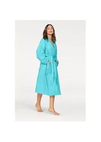 Unisex-Bademantel OTTO HOME "Travel, ideal f&uuml;r Sauna & Spa, Hotelbademantel, Morgenmantel" Gr. XXXL, blau (t&uuml;rkis), L:125cm, Leichtfrottee, Hausm&auml;ntel, Bademantel, f&uuml;r Damen & Herren, leichte Qualit&auml;t, langer Bademantel, S-3XL