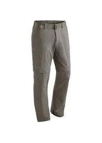 Funktionshose Maier Sports "Tajo", Herren, Gr. 114, Langgr&ouml;&szlig;en, braun (schlamm), 90% Polyamid, 10% Elasthan, Hosen Funktionshose, Herren Wanderhose, zipp-off Outdoor-Hose, 4 Taschen, Regular Fit