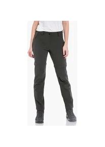 Sch&ouml;ffel Zip-away-Hose SCH&Ouml;FFEL "Pants Zip Off", Damen, Gr. 40, Kurzgr&ouml;&szlig;en, graphit, Oberstoff : 89% Nylon 11% Elasthan, Hosen