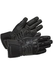 Roleff Racewear Motorradhandschuhe ROLEFF "RO 83" Gr. XXL, schwarz, Handschuhe, Damen, XXL, Obermaterial: 90% Rindsleder, 10% Nylon. Innenfutter: 100% Polyester, winddicht, wasserdicht