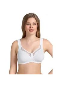 Gemoldeter BH Anita SINCE 1886 "Clara", Damen, Gr. 85, Cup E, wei&szlig;, Microtouch, Obermaterial: 80% Polyamid, 20% Elasthan, Mesh, Netz, leicht transparent, matt, unifarben, Basic, figurumspielend, BHs, Cup C-G, mit Print, entlastende Komforttr&auml;ger, ohne B&uuml;gel, feminin